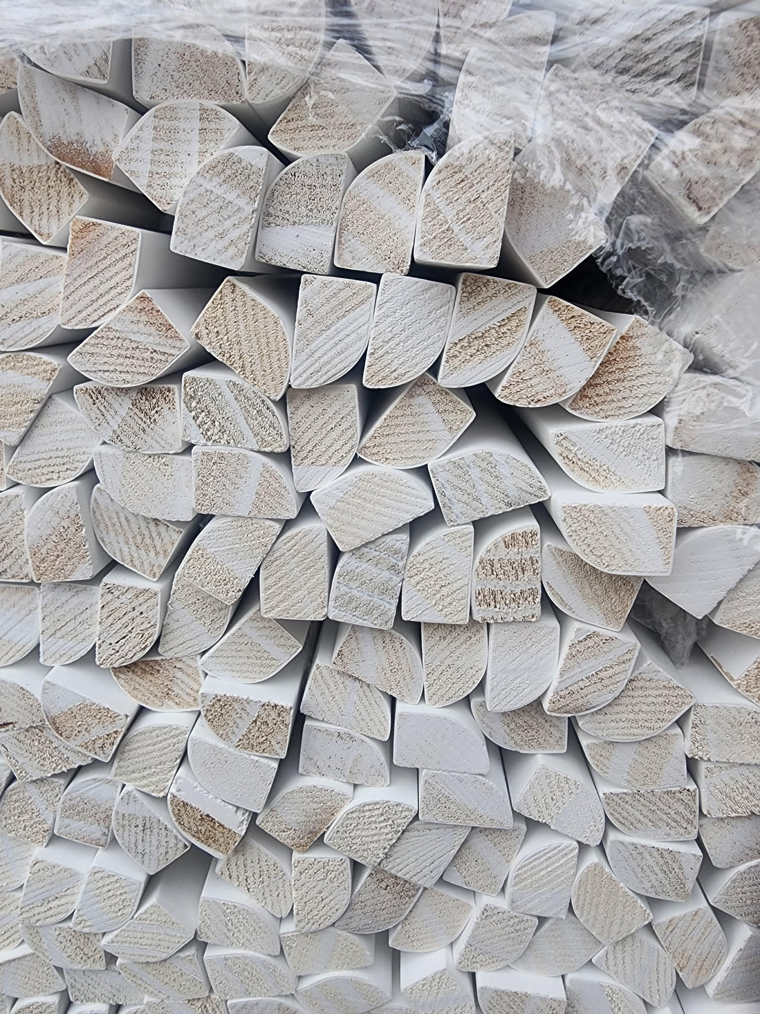 All wood baseboards and shoemold. Sold by the piece.