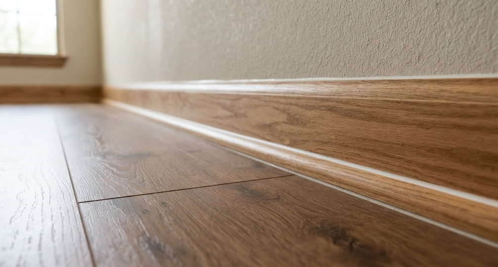 wood baseboard